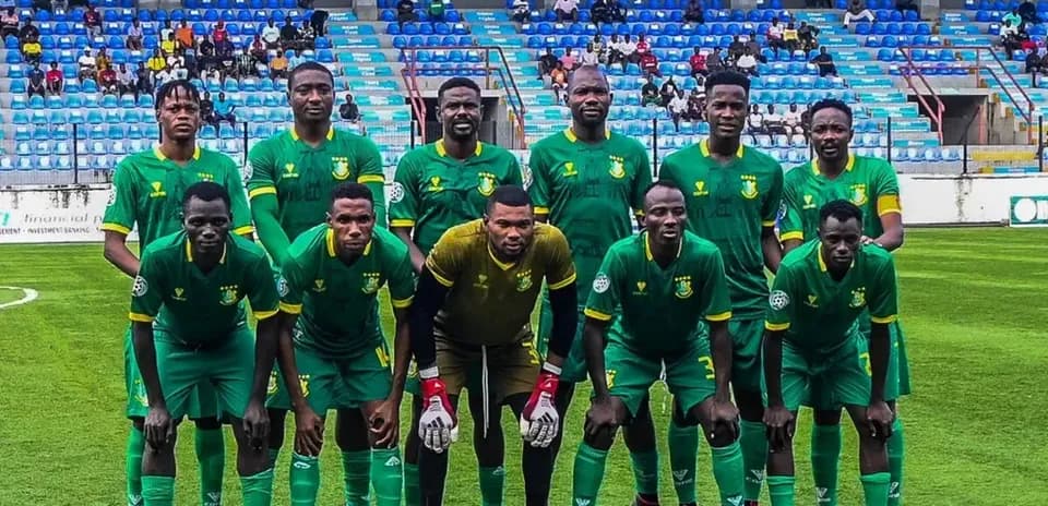 Kano Pillars team lineup before the match