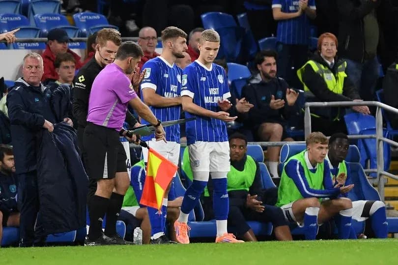 Substitute preparing to enter the match on sideline