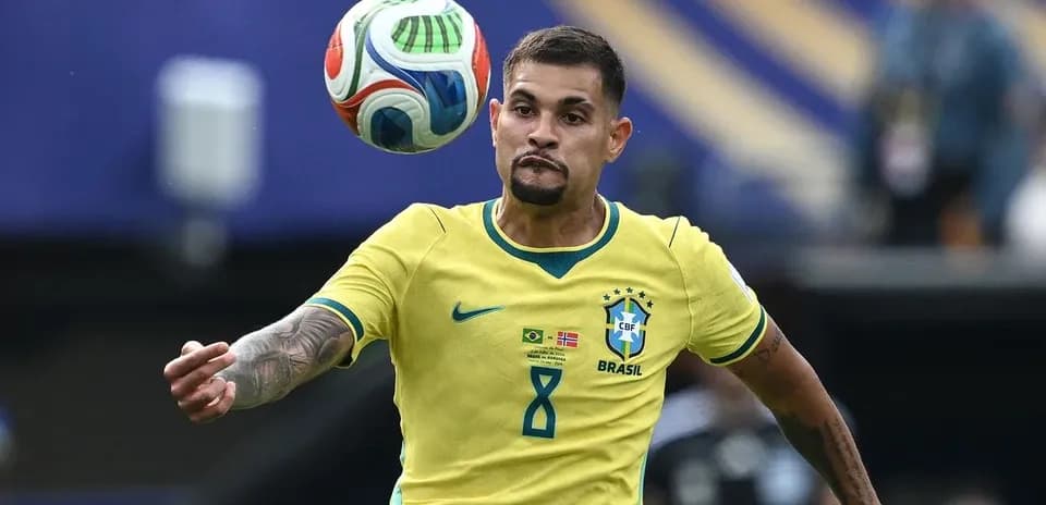 Player controlling ball during soccer match