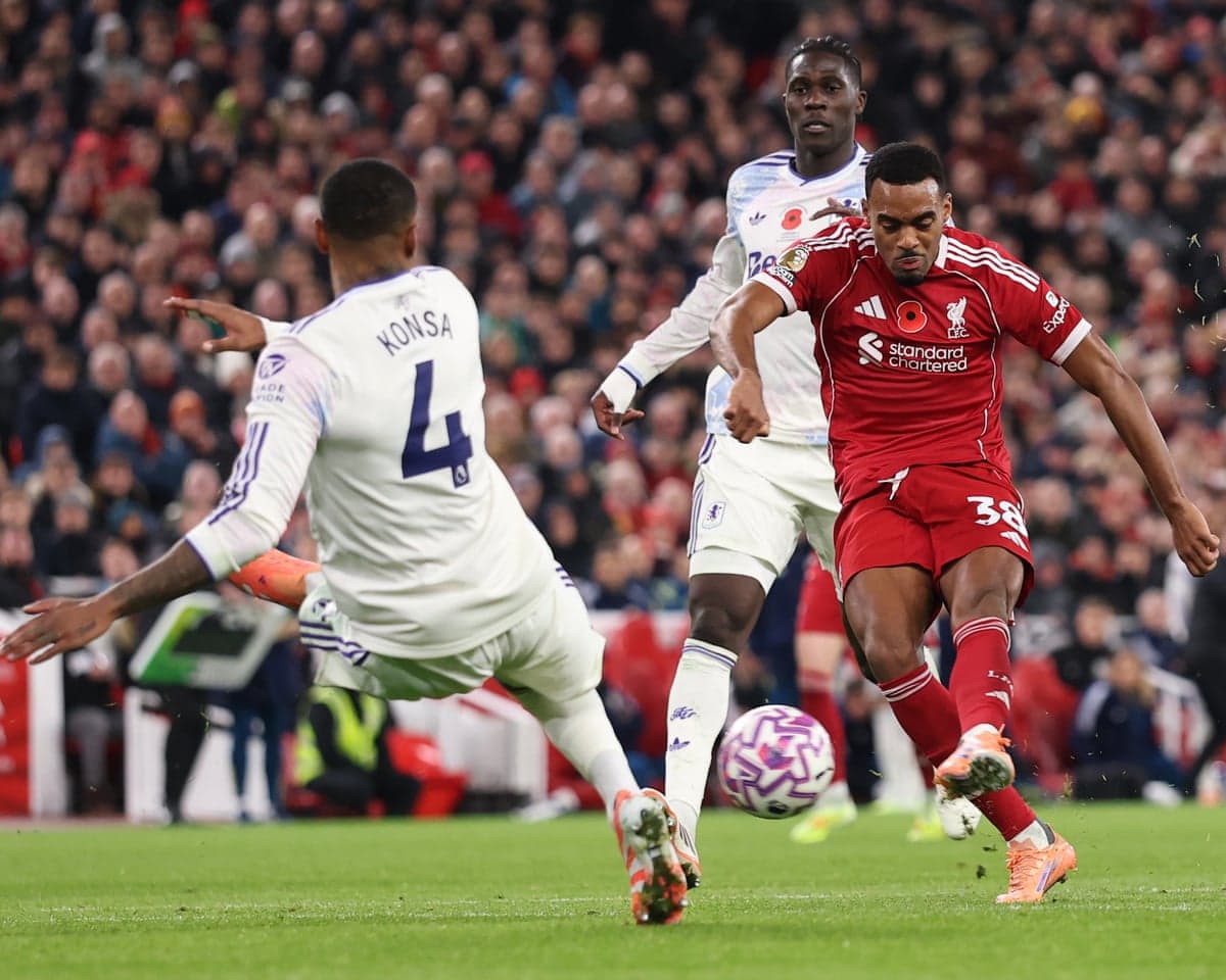 Player kicking ball during Aston Villa vs Liverpool match