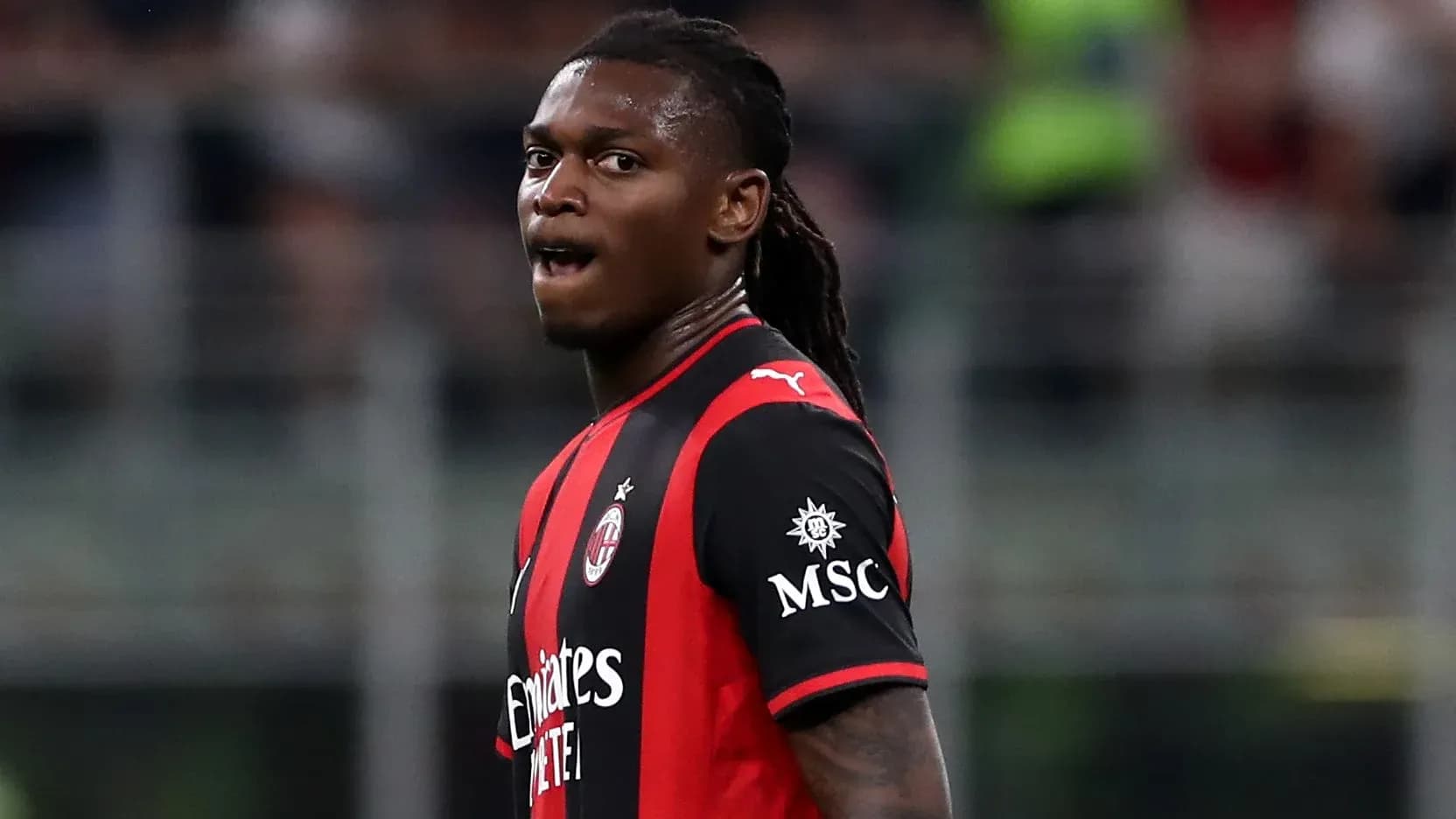 AC Milan player on the field during match