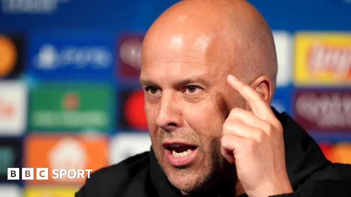 Manager speaking passionately at press conference