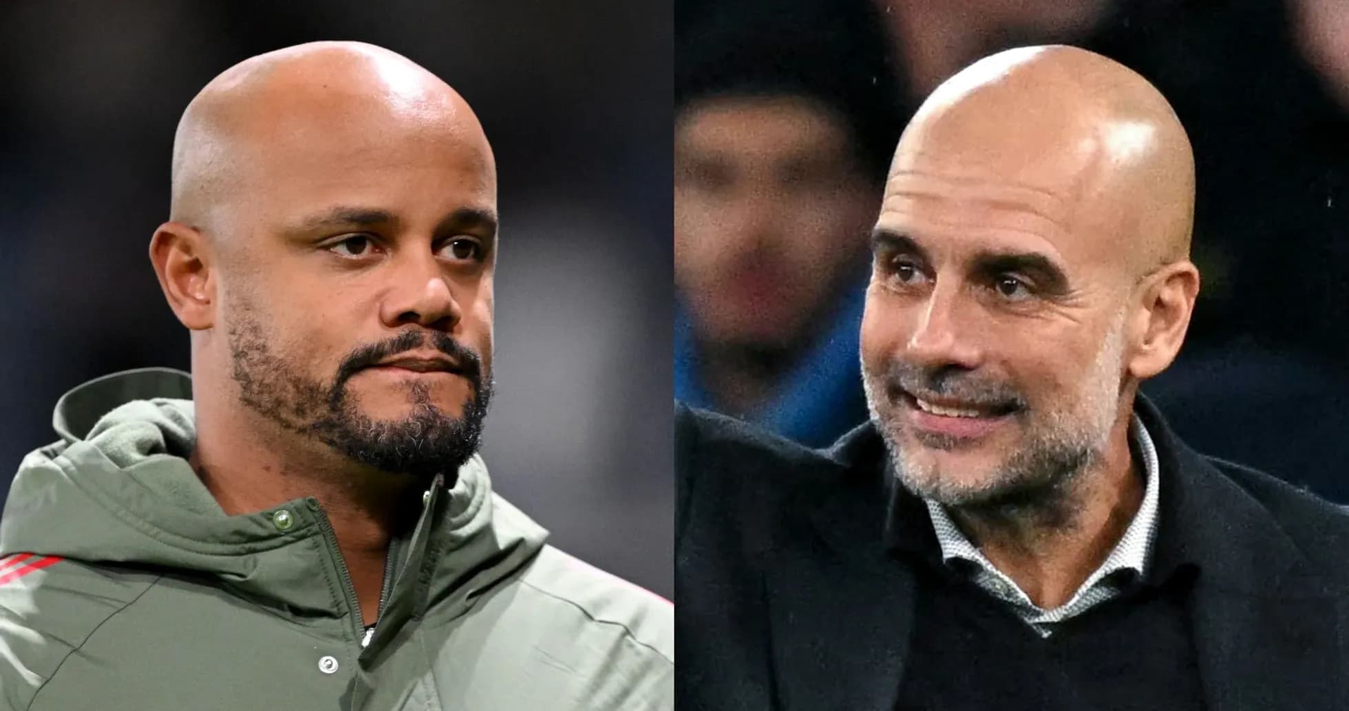 Two football coaches during a match