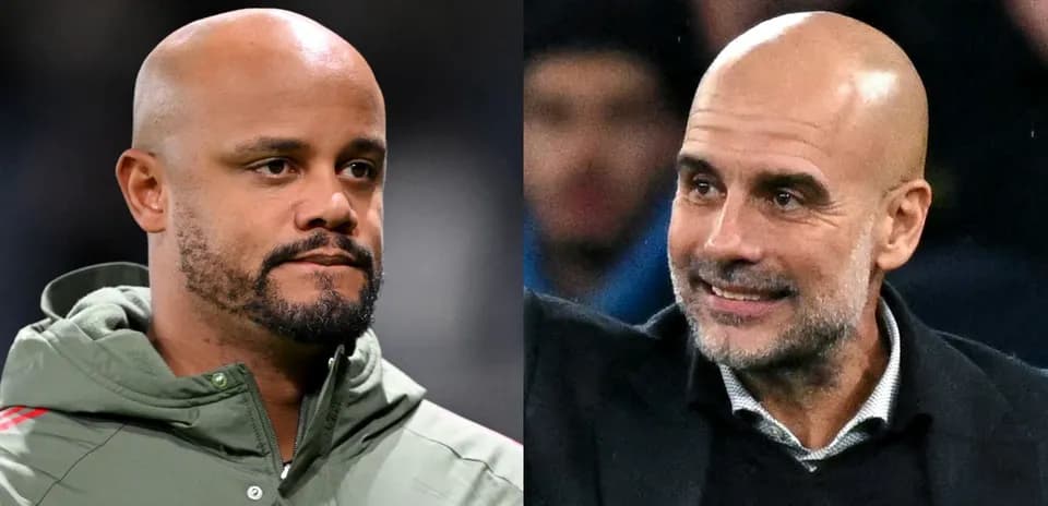 Two football coaches during a match