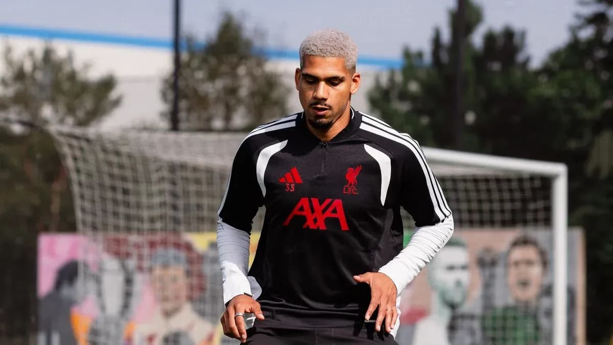 Player training at Liverpool FC practice session