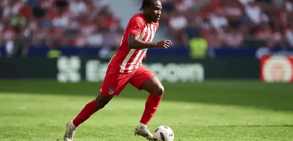 Player dribbling ball during a match
