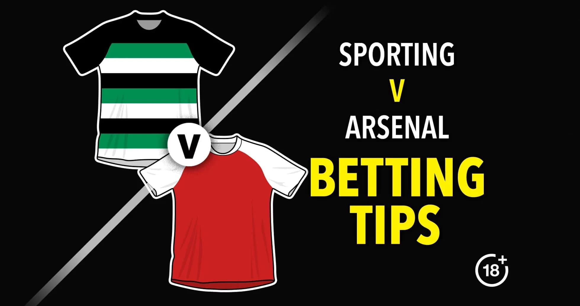 Sporting vs Arsenal match preview with jerseys