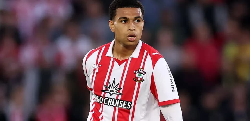 Player in Southampton FC kit during match