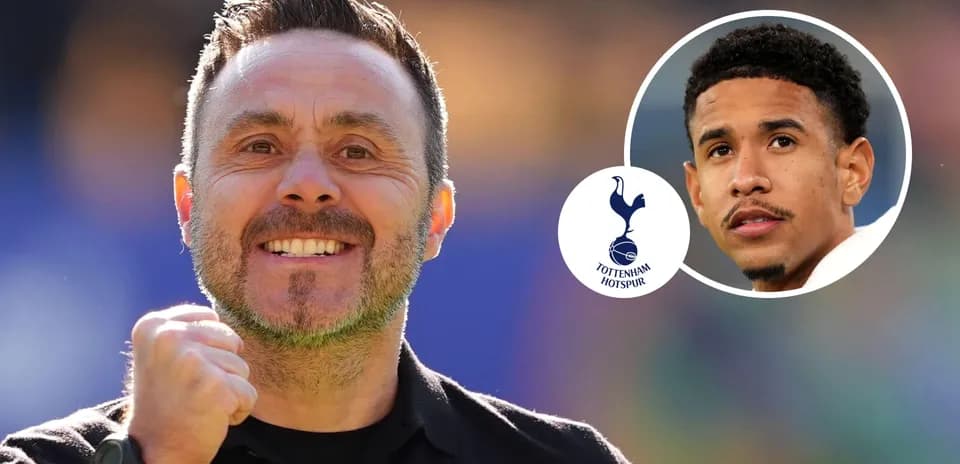 Coach celebrating with Tottenham Hotspur player portrait