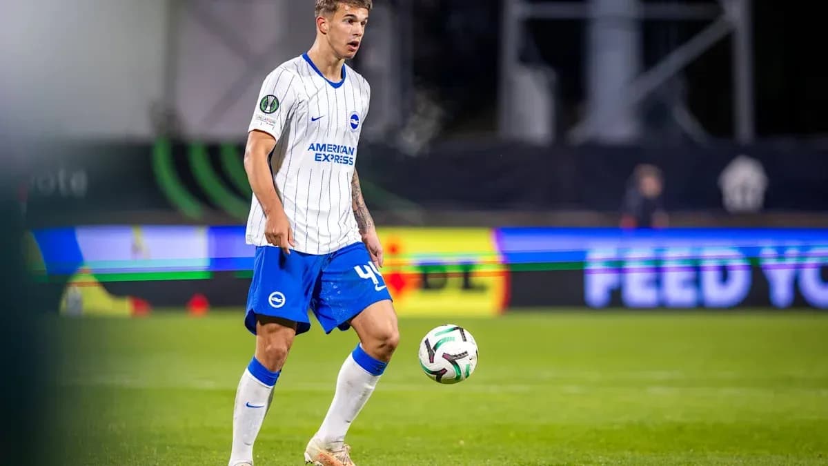 Player in action during a football match