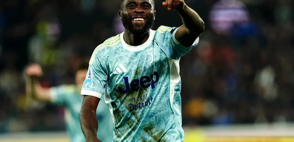 Juventus player celebrating a goal in match