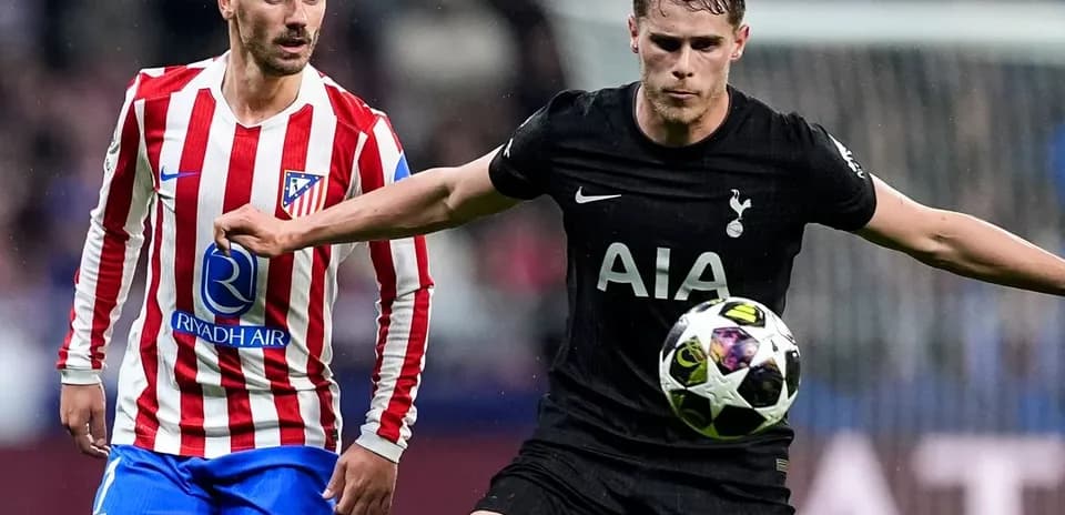 Player from Tottenham and Atletico Madrid in action