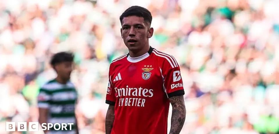 Benfica player on field during match