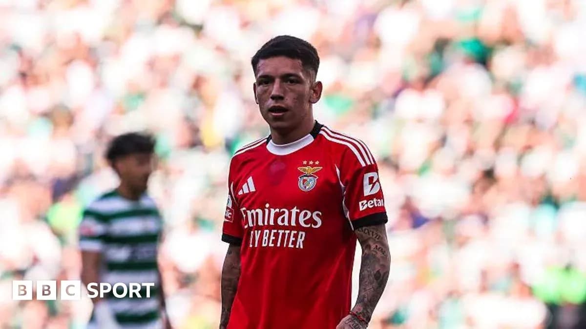 Benfica player on field during match