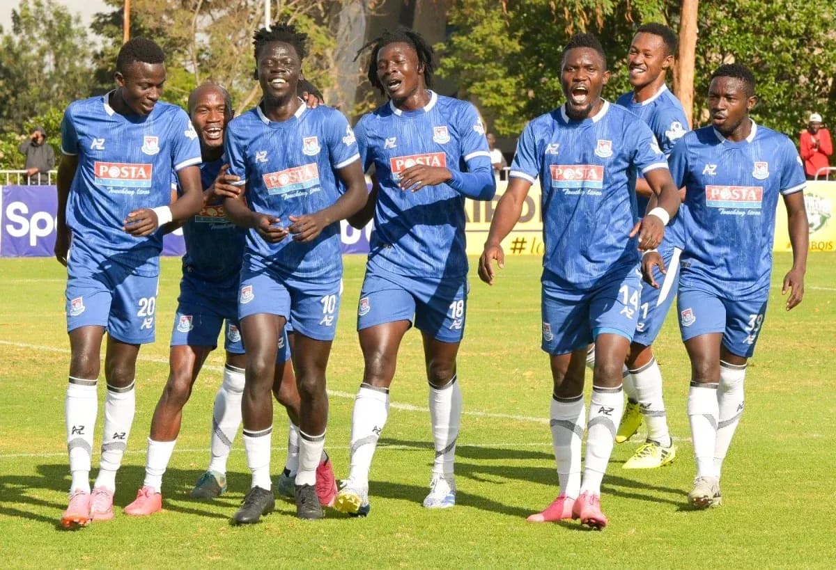 Posta Rangers FC players celebrating a goal