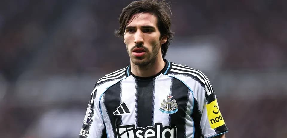 Newcastle player in home kit during match