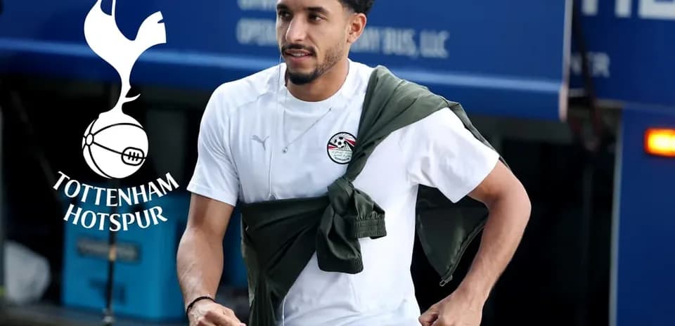 Player wearing Egypt jersey arriving at training facility
