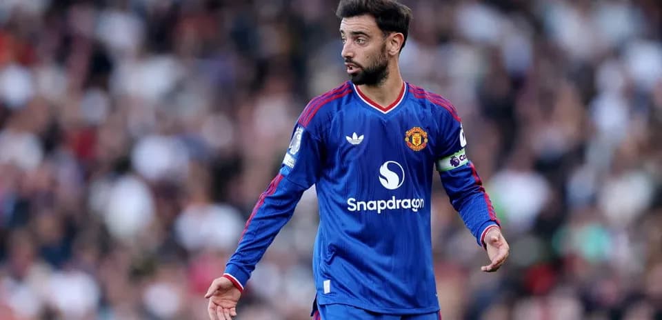 Bruno Fernandes in action for Manchester United