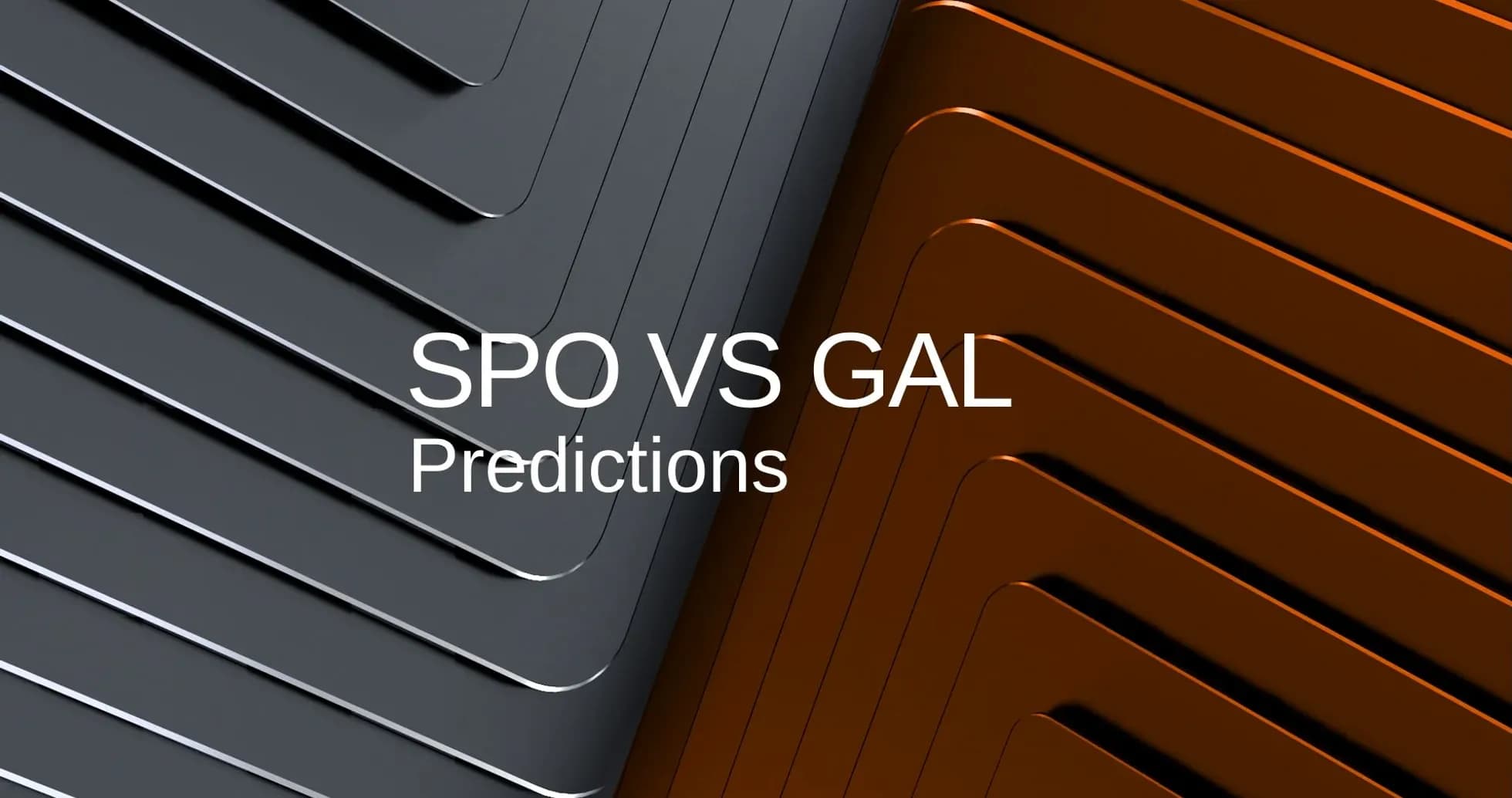 SPO vs GAL predictions graphic with layered design