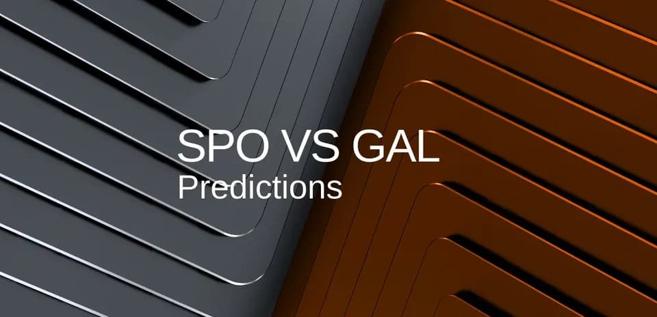 SPO vs GAL predictions graphic with layered design