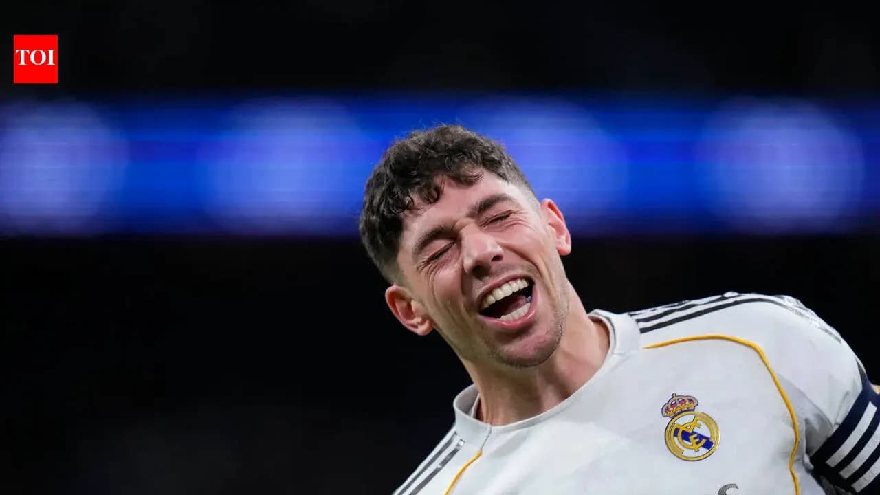 Player celebrating during a match for Real Madrid