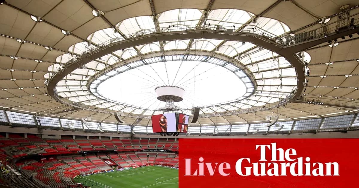 Interior view of stadium with retractable roof