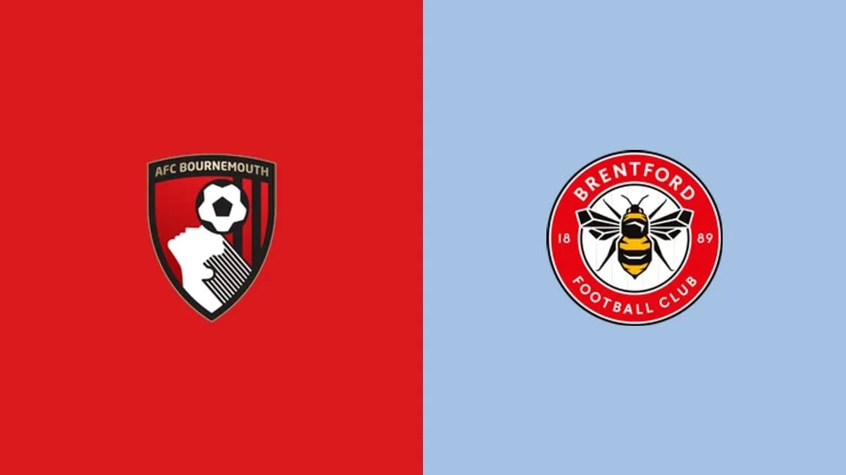 Logos of AFC Bournemouth and Brentford FC
