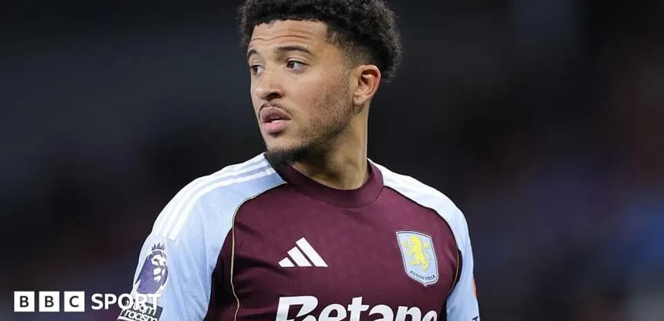 Player in Aston Villa kit during match