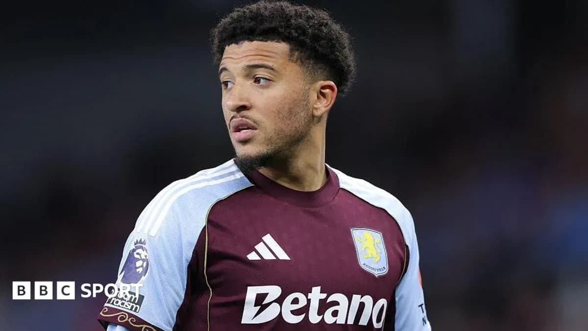 Player in Aston Villa kit during match
