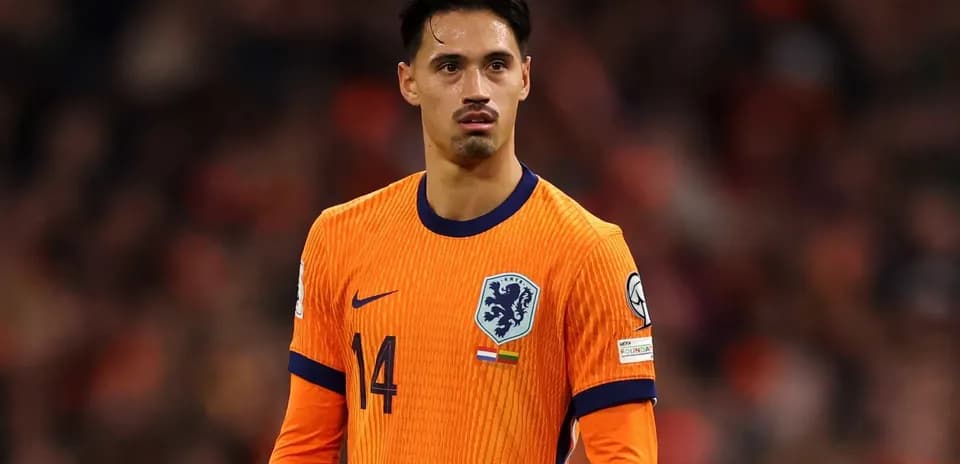 Player in orange Netherlands jersey during match