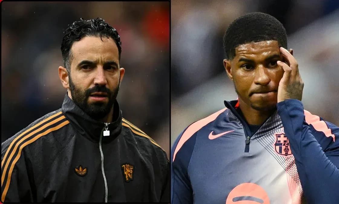 Two football players in training gear, looking concerned