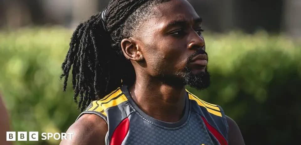 Player in training jersey during practice session