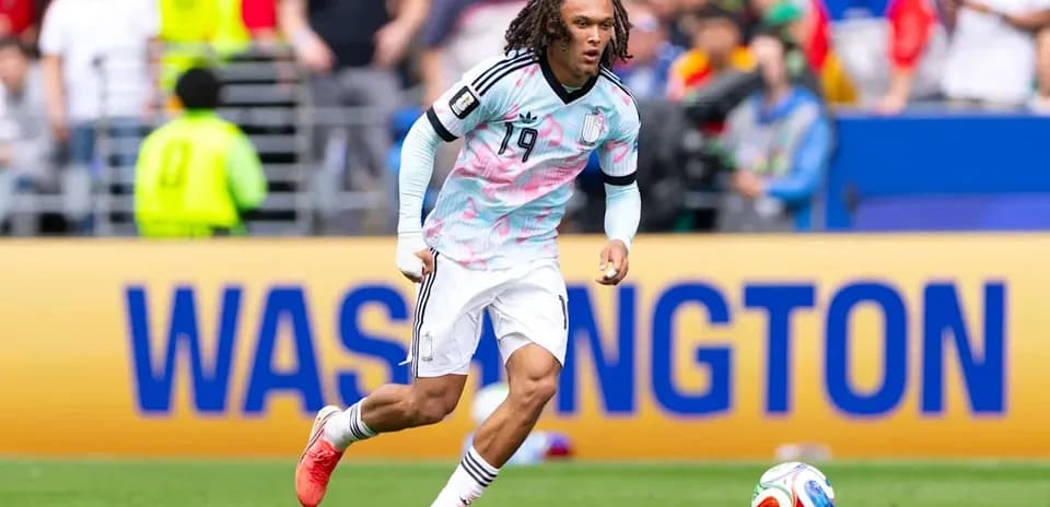 Player in action during soccer match in Washington