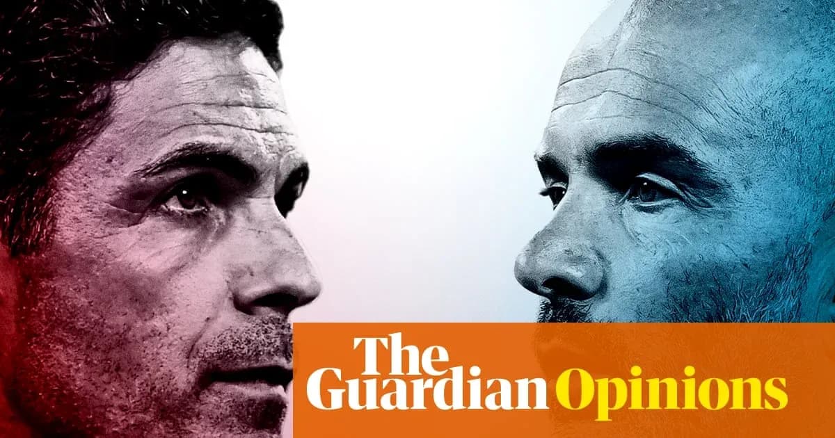 Close-up portraits of two football managers