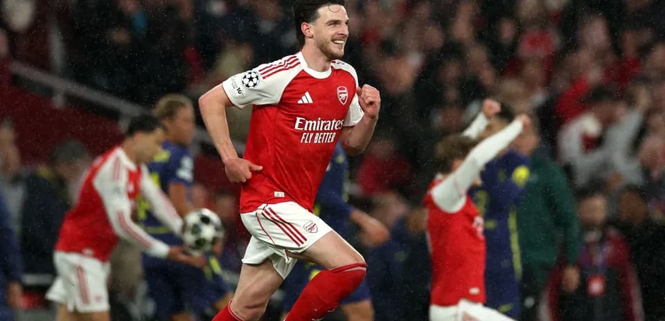 Player celebrating a goal during a match