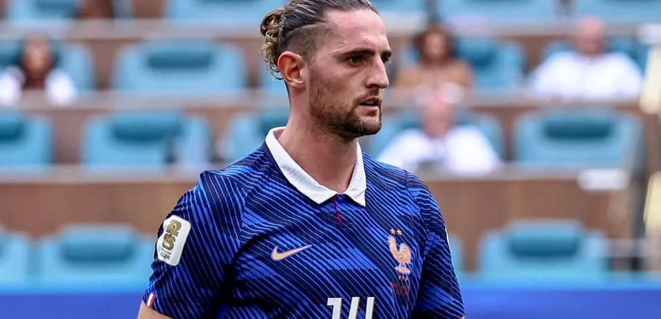 Player wearing France jersey during match action