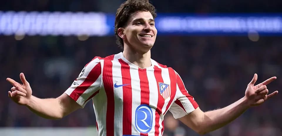 Atletico Madrid player celebrating a goal