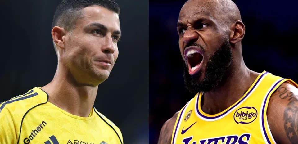 Cristiano Ronaldo and LeBron James side by side