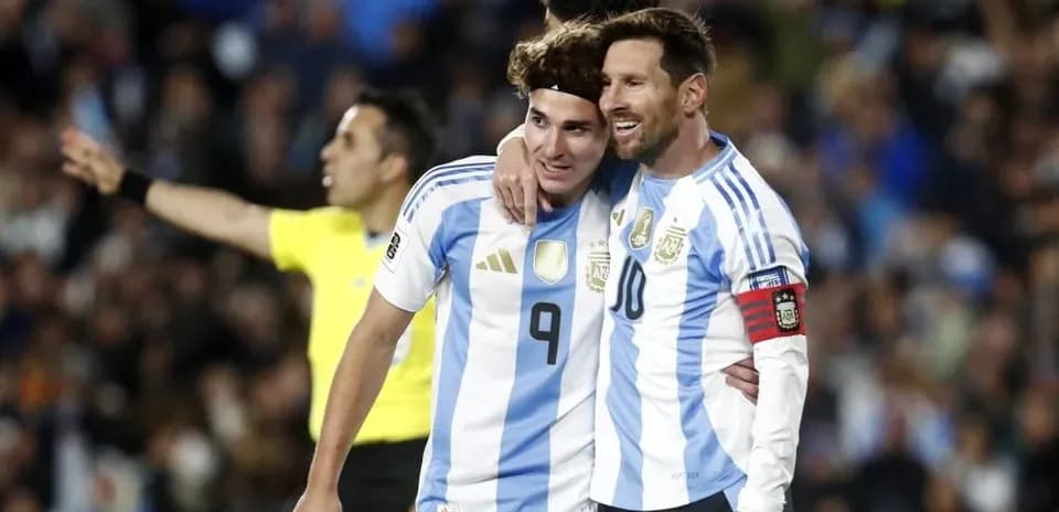 Argentina players celebrating during a match
