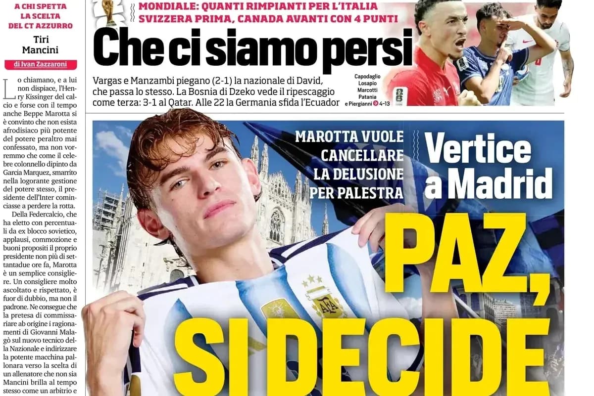 Football player in Argentina jersey with city backdrop