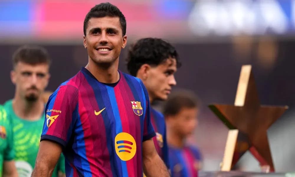 Player celebrating with trophy after match