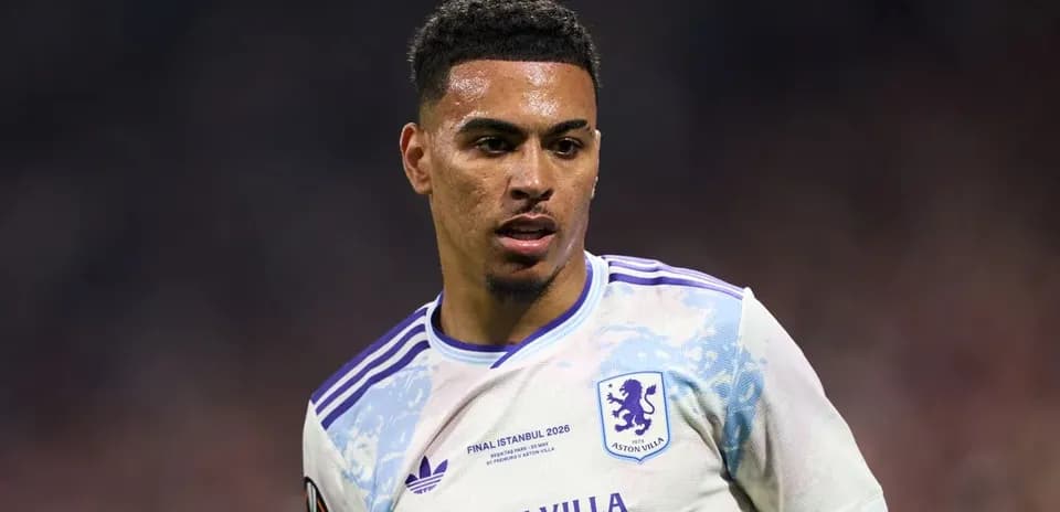 Aston Villa player during a match in kit