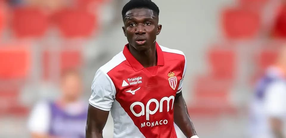 Monaco player on the field during a match