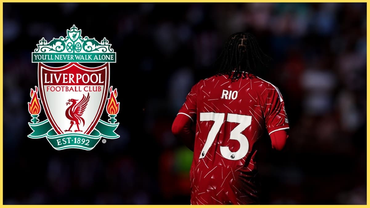 Player wearing Liverpool jersey with number 73