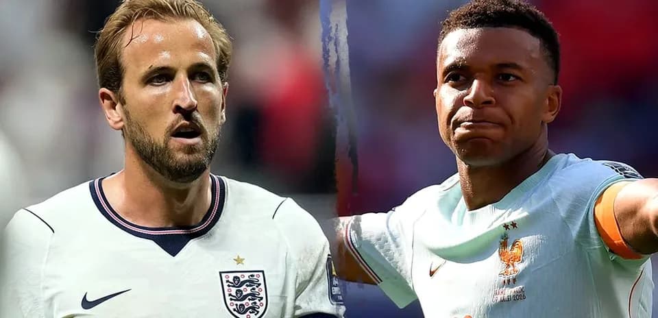 Harry Kane and Kylian Mbappé face-off