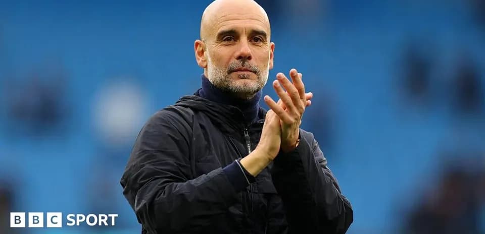 Manager applauding fans at stadium after match