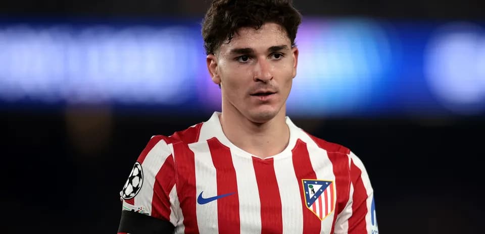 Atletico Madrid player wearing team jersey