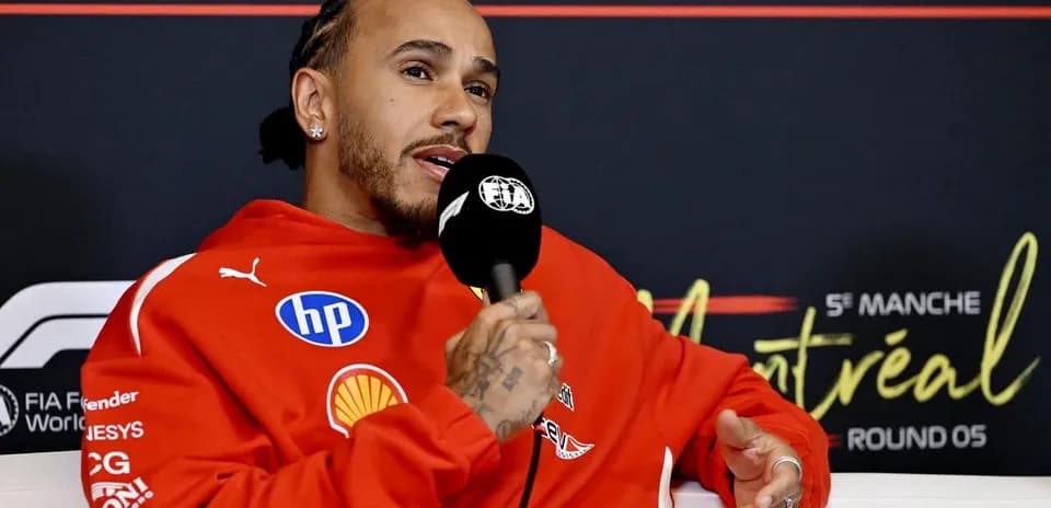 Driver speaking at a press conference in Montreal