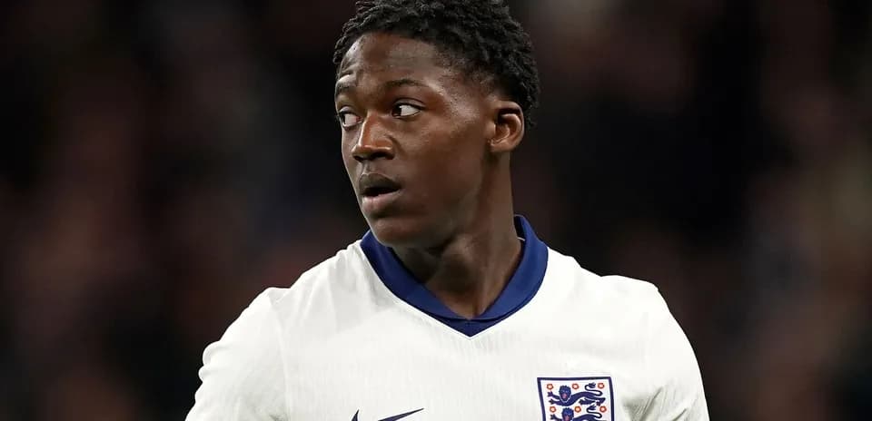 Player wearing England jersey during match