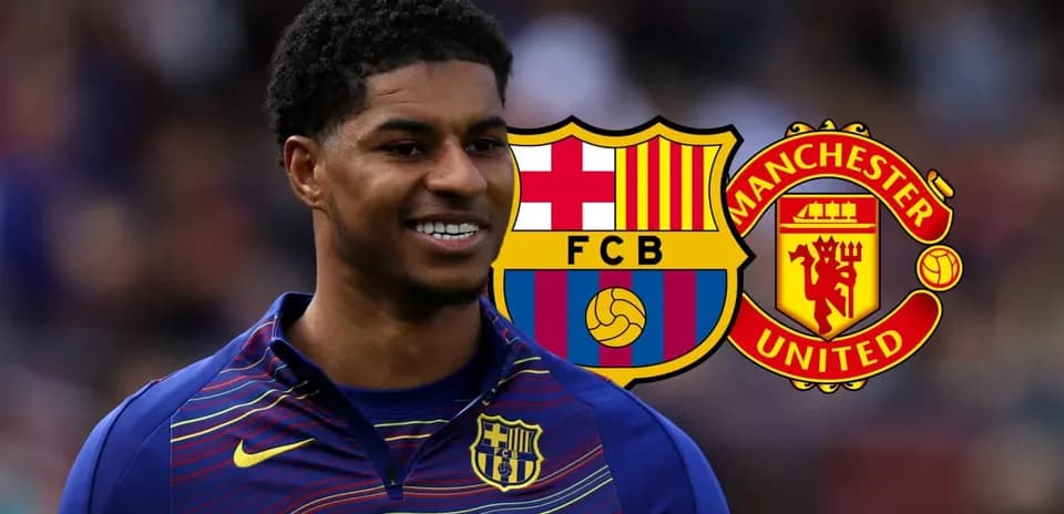 Player in Barcelona kit with club logos